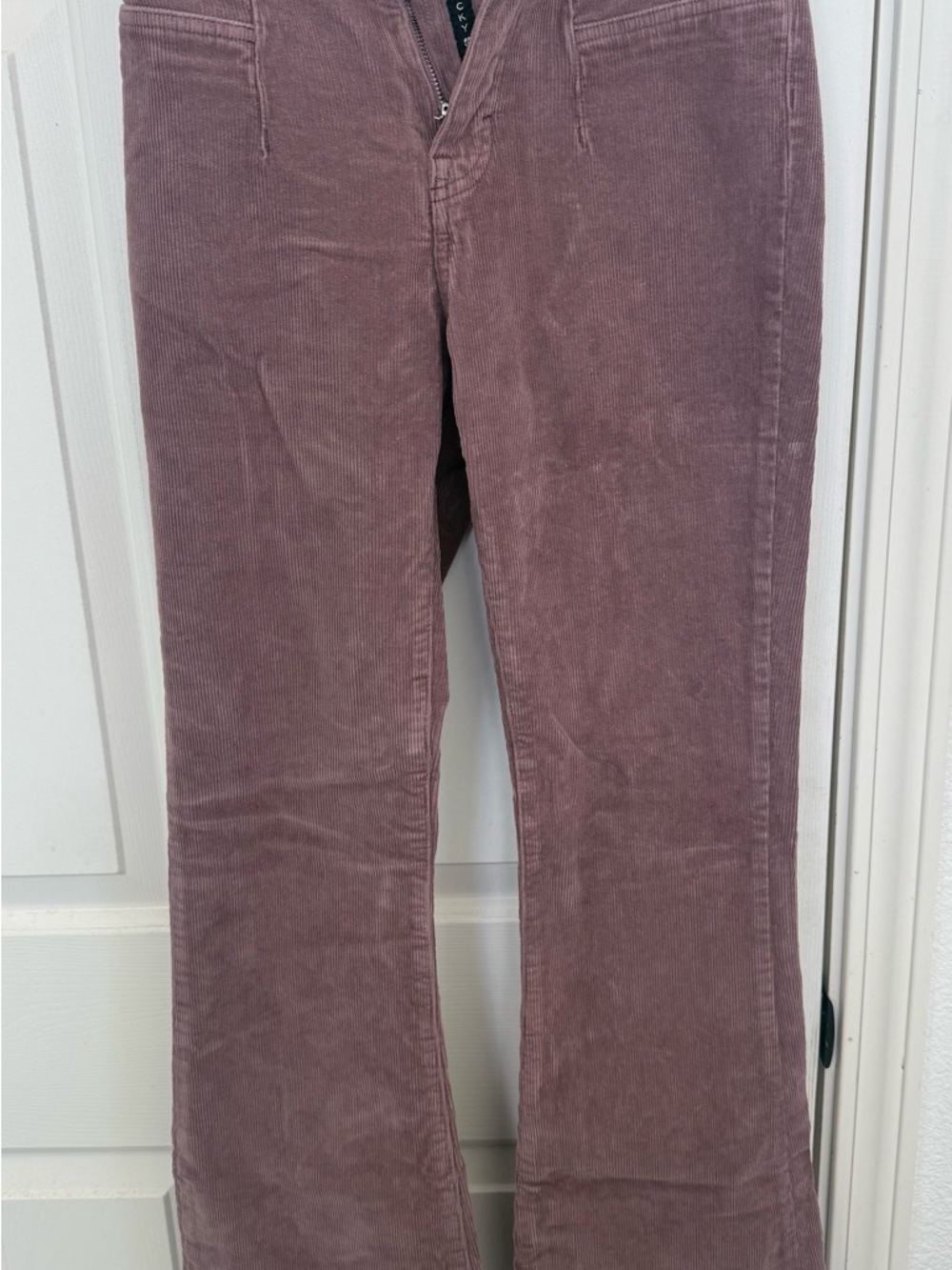 Lucky Brand Mauve Corduroy Wide-Leg Pants